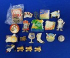 Huge Lot Bowling Pins Enamel Mixed Vintage Game Collectible Pin Lot — photo 1