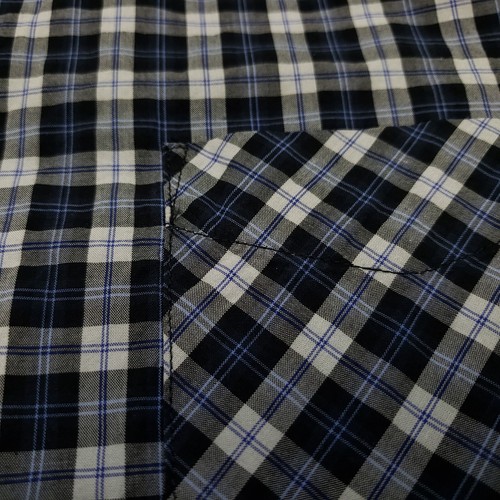 Ben Sherman Check Shirt SMALL Slim Fit Blue Grey Mens Long Sleeve Check - Picture 7 of 13