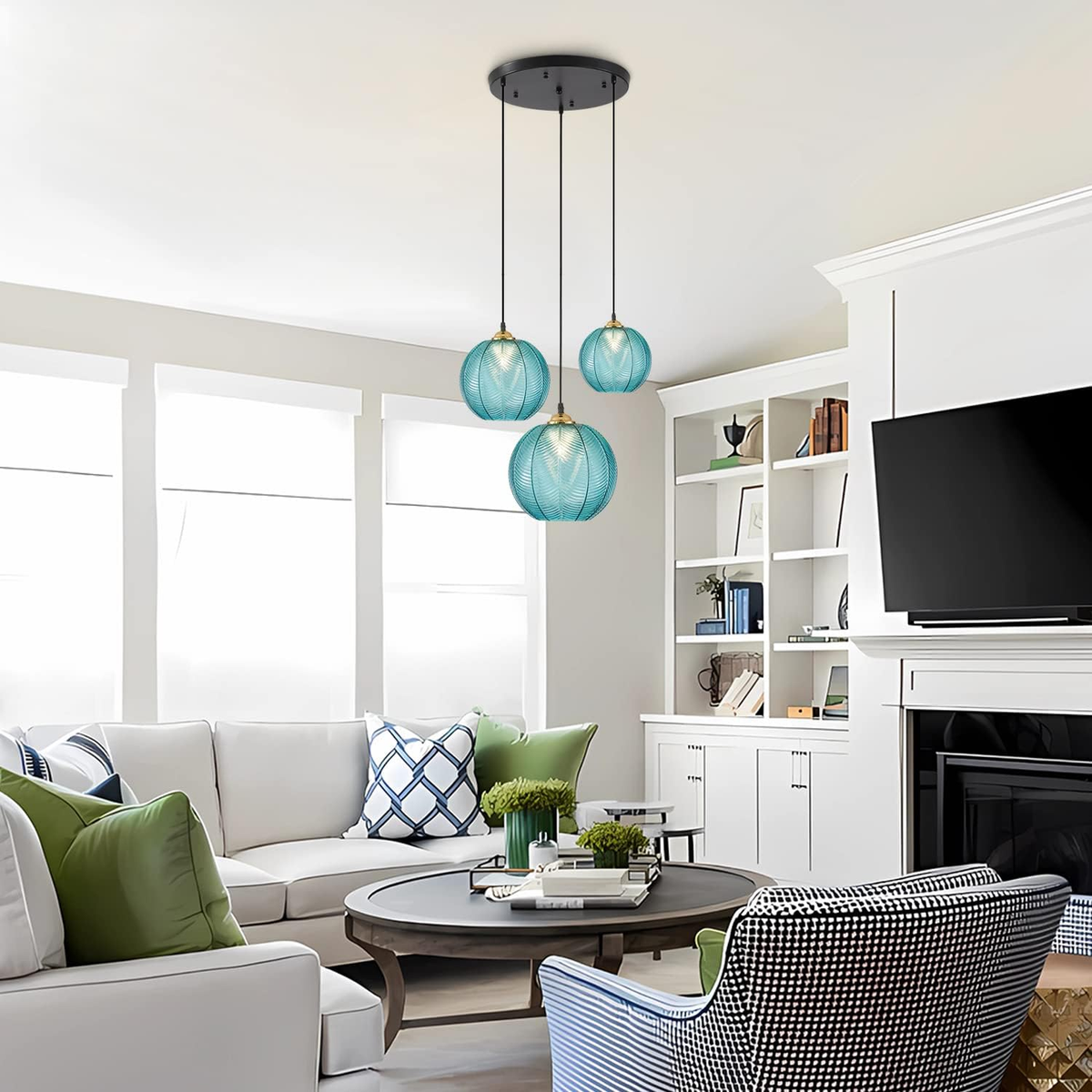 BRID OLIKA LAMP 3BULB PENDANT/ノルディックブルー BRID OLIKA LAMP