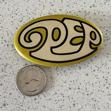 Vintage PEP Marching Band Drum Corps Hippie Pinback Button #47871
