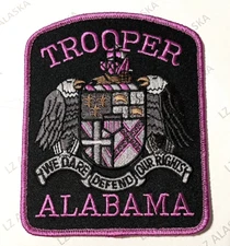ALABAMA STATE TROOPER BREAST CANCER AWARENESS PINK PATCH (PK)