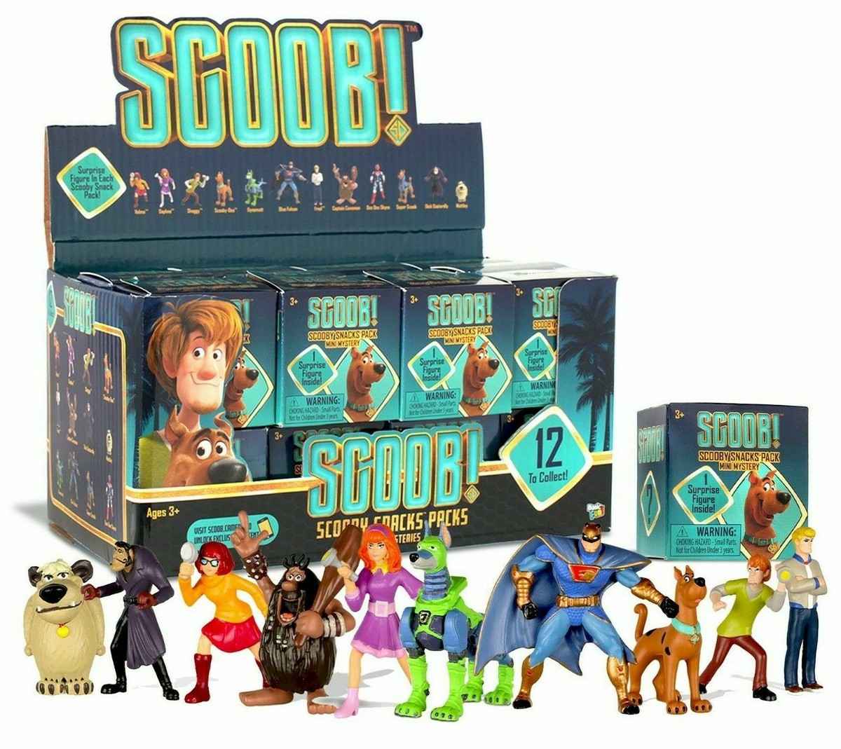 1)+ Scoob Scooby Doo Snack Pack Mini Blind Figure Box 2020 Movie
