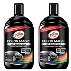 Turtle Wax Color Magic Car Paintwork Polish Restores Faded 2 x 500ml Black