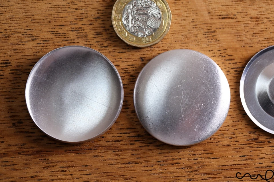 30 Sets x 60L Self Cover Button Blanks Sewing Craft 38mm Hand Making Metal Loop - Image 3 of 4