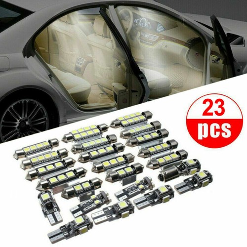 23X White LED Car Inside Light Dome Trunk License Plate Lamp Interior Bulb Set - Picture 4 of 11