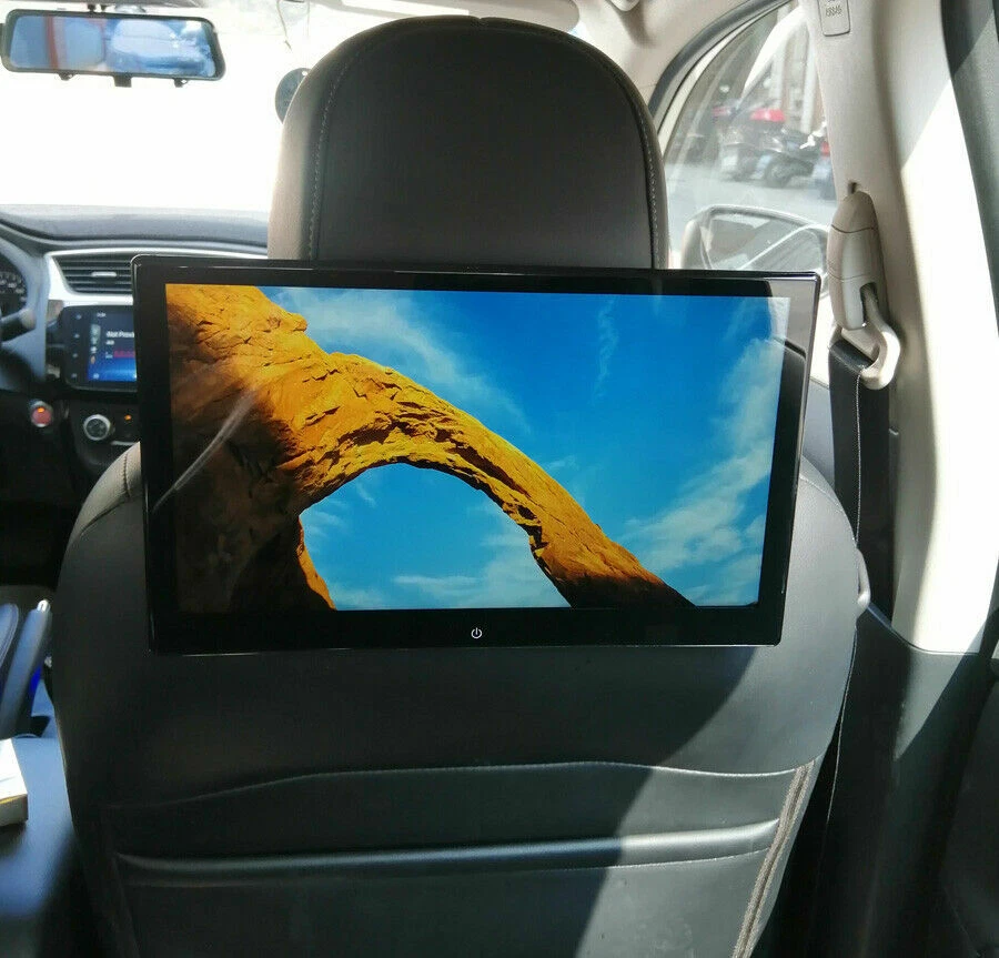 2X 12.5"Android 9.0 Car Headrest Monitor Touch Screen WIFI Bluetooth HDMI USB FM - Bild 4 von 4