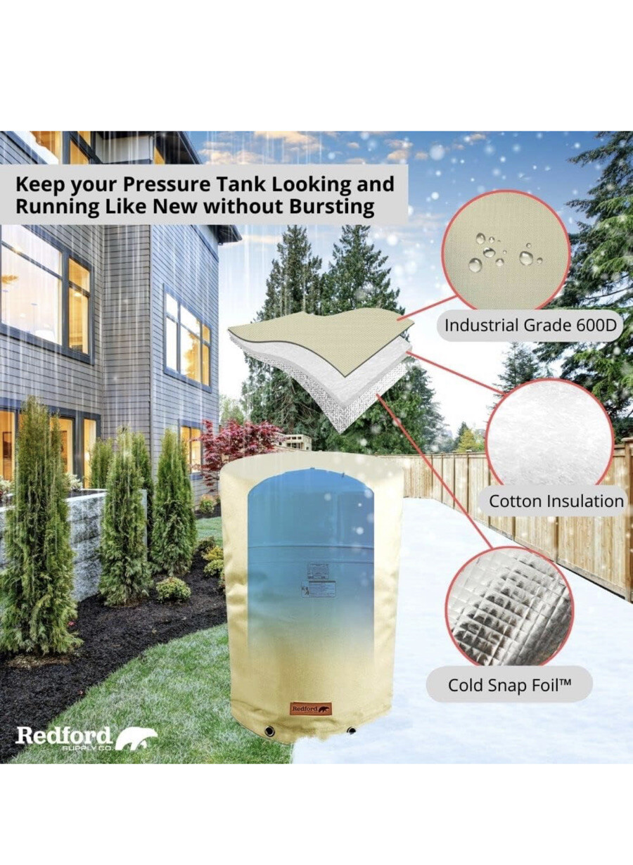 Redford Supply Co. Cold Snap (5°F) Round Water Pressure Tank Cover eBay