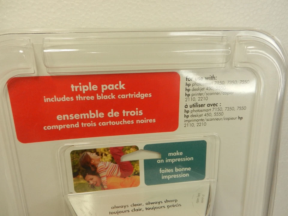 6x - Cartuchos de tinta tricolor originales HP 56 TRIPLE y negros 57 caducan 4X 56 + 2X 57 Foto 2 de 4