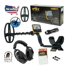 Garrett Ace APEX w/ Z-Link Wireless Headphones, Coil Cover  Charging Cable.