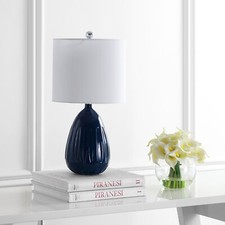 SAFAVIEH Linnett Table Lamp  Navy 