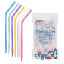 1000 Dental Disposable 3 way Air Water Syringe Tips- Spray Tips Triple Nozzles