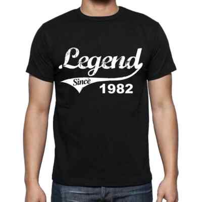 Herren Grafik T-Shirt Legende seit 1982   Legend Since 1982   Geschenk 42.