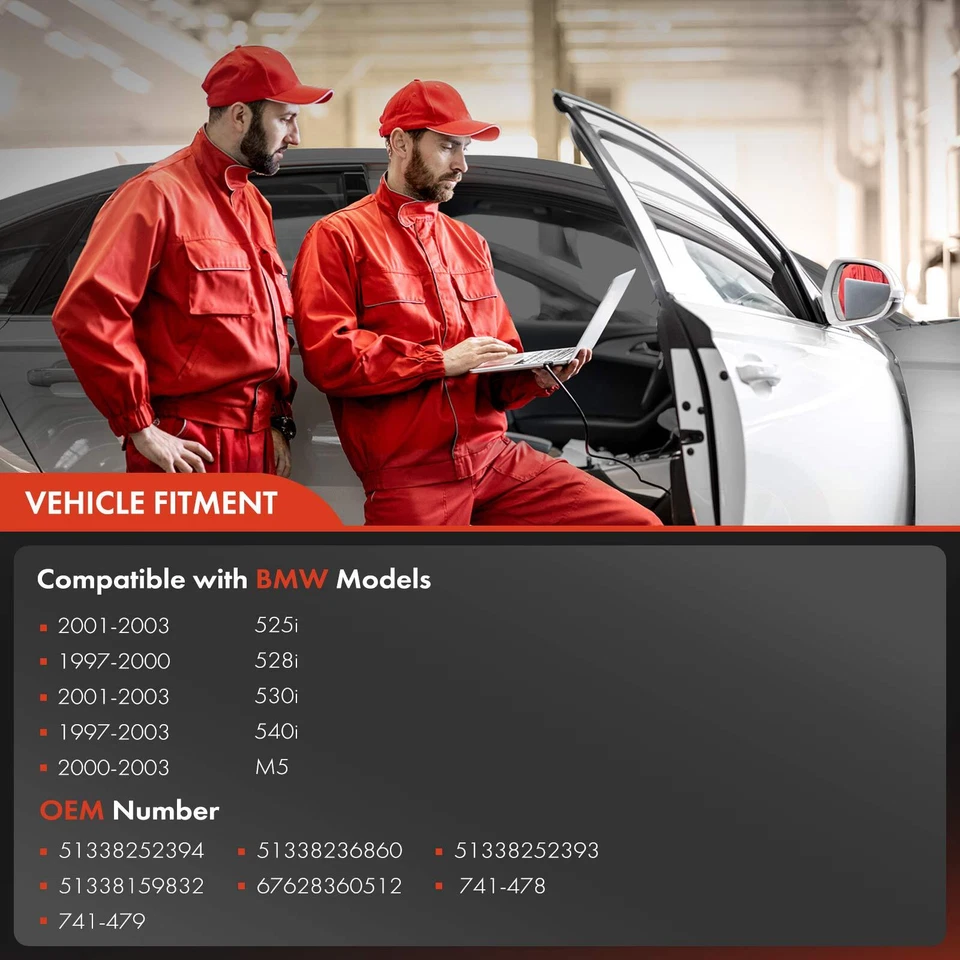 Regulador de ventana eléctrica con motor para BMW 525i 528i 540i M5 E39 97-03 delantero derecho y derecho Foto 2 de 4