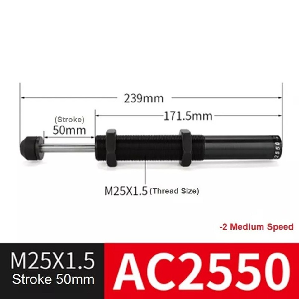 Hydraulic Oil Pressure Buffer Damper Cylinder Spring Adjustable AC0806