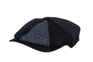 wigens patchwork newsboy cap