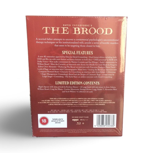 Second Sight THE BROOD 4K UHD + Blu-ray Limited Edition Brand New Sealed - Photo 2/6