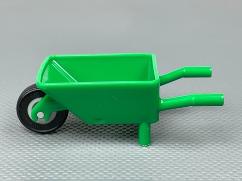 LEGO Minifigure Carrello utensili carriola verde 60337 Pneumatico nero - Foto 2 di 7