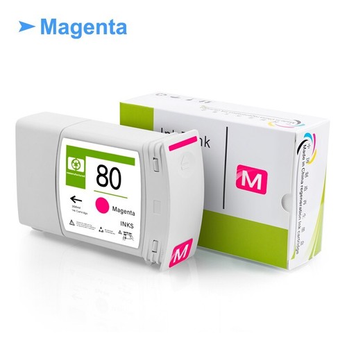 4x350ml 80 Ink Cartridge Full With Dye Ink For HP 1050c 1055cm Plus Printer - Afbeelding 3 van 6