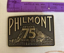 PHILMONT SCOUT RANCH 75TH ANNIVERSARY BELT BUCKLE 1938-2013 NEW Tooth of Time