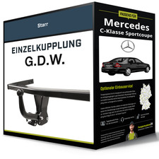 Starre Anhängerkupplung für MERCEDES C-Klasse Sportcoupe 01- Typ CL203 G.D.W.