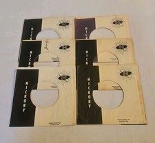 45 RPM 7" RECORD SLEEVES CO. SLEEVE 6 PACK SEE PHOTOS Hickory Records SLV350