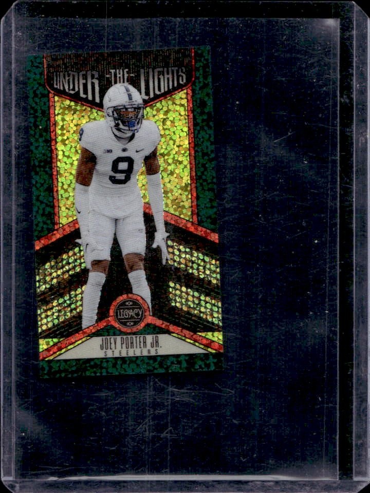 Joey Porter Jr. Panini Legacy Under the Lights #ULJPJ Emerald Premium Edition Mini