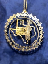 Texas-Vintage-The Big Texan Steak Ranch-Gold Ornament