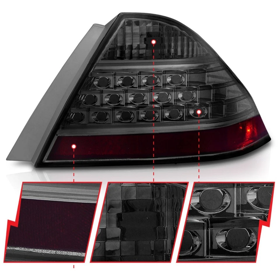 Luz trasera izquierda y derecha cromada ahumada Anzo 221192 para Honda Accord 2006-2007 Foto 4 de 4
