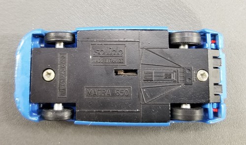 VTG SOLIDO MATRA 650 RACE CAR DIECAST METAL MADE IN FRANCE BLUE - Picture 11 of 11