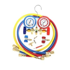 PB Motor Tech 3 Way AC Manifold Gauge Set for R134A, R12, R22 & R502 