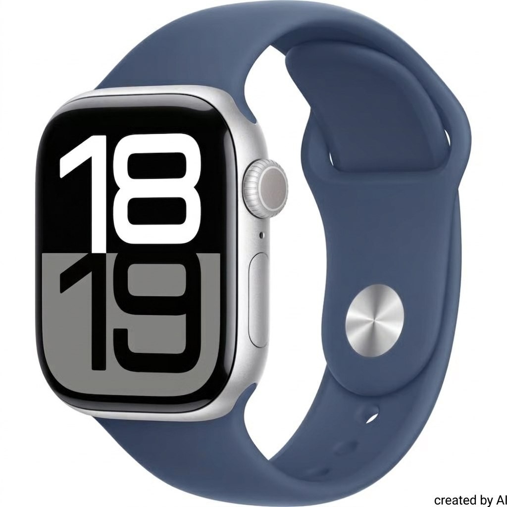 Apple Watch Series 10 GPS 46 mm Silber Smartwatch 3 Jahre Gewährleistung