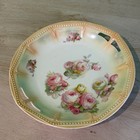 Floral Decorative Plate with Pink Roses