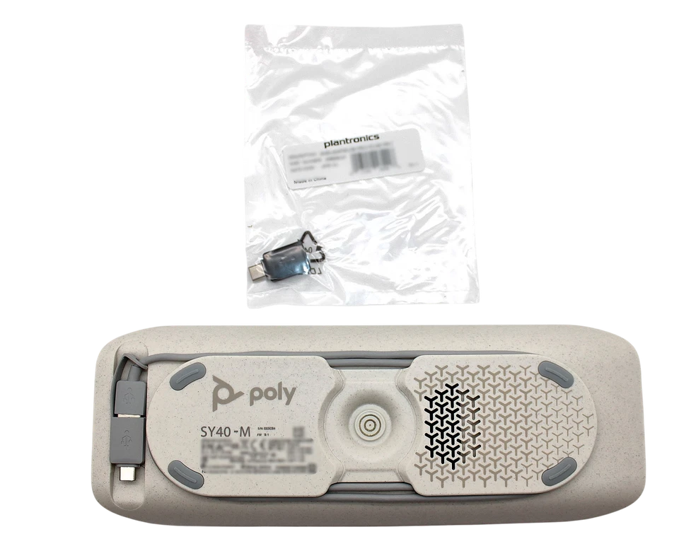NEW Poly Sync 40 Bluetooth/USB Speakerphone Plantronics Polycom, SY40 -M - Image 3 of 4