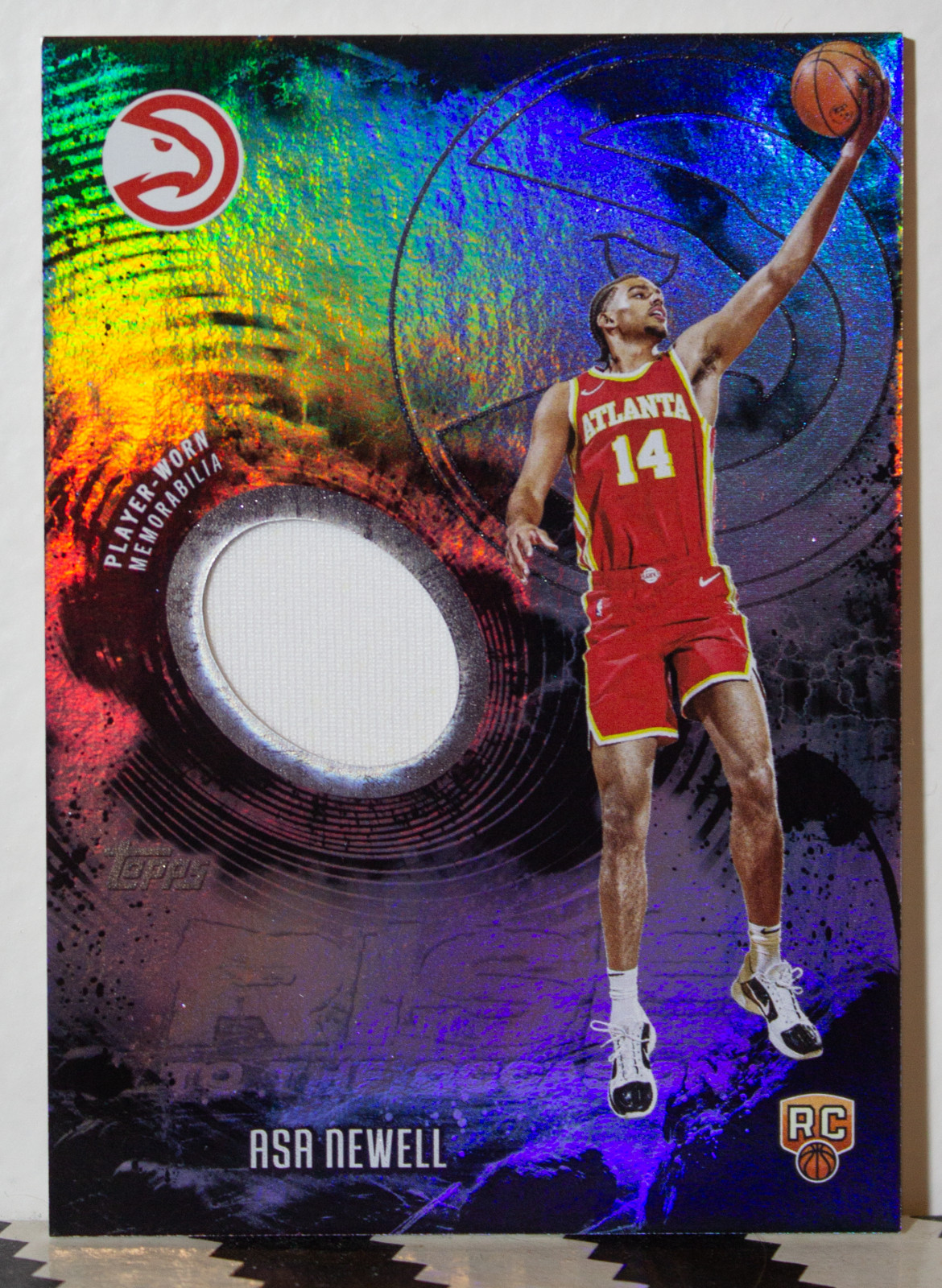 2025-26 Topps - Rise to the Occasion Relics Asa Newell #RTO-AN Rainbow Foilboard