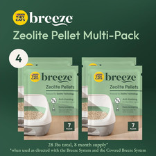 Tidy Cats Breeze Cat Litter Pellets 4 Pack 7 lb Refill Dust Free Unscented