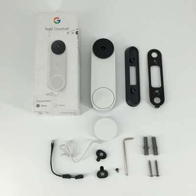Google Nest Wired (2nd Generation) Doorbell GA02767-US - Snow