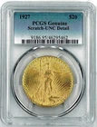 🦅 1927 $20 Saint-Gaudens Double Eagle Gold Coin – PCGS Genuine Cleaned UNC 🦅