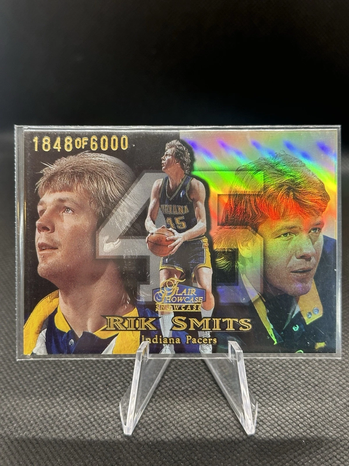 1998-99 Flair Showcase Row 1 Indiana Pacers Basketball Card #89 Rik Smits/6000