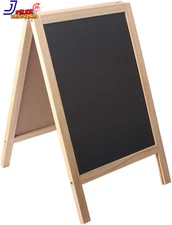 Freestanding Wooden a Frame Double Sided Chalkboard for Tabletop Menu Board