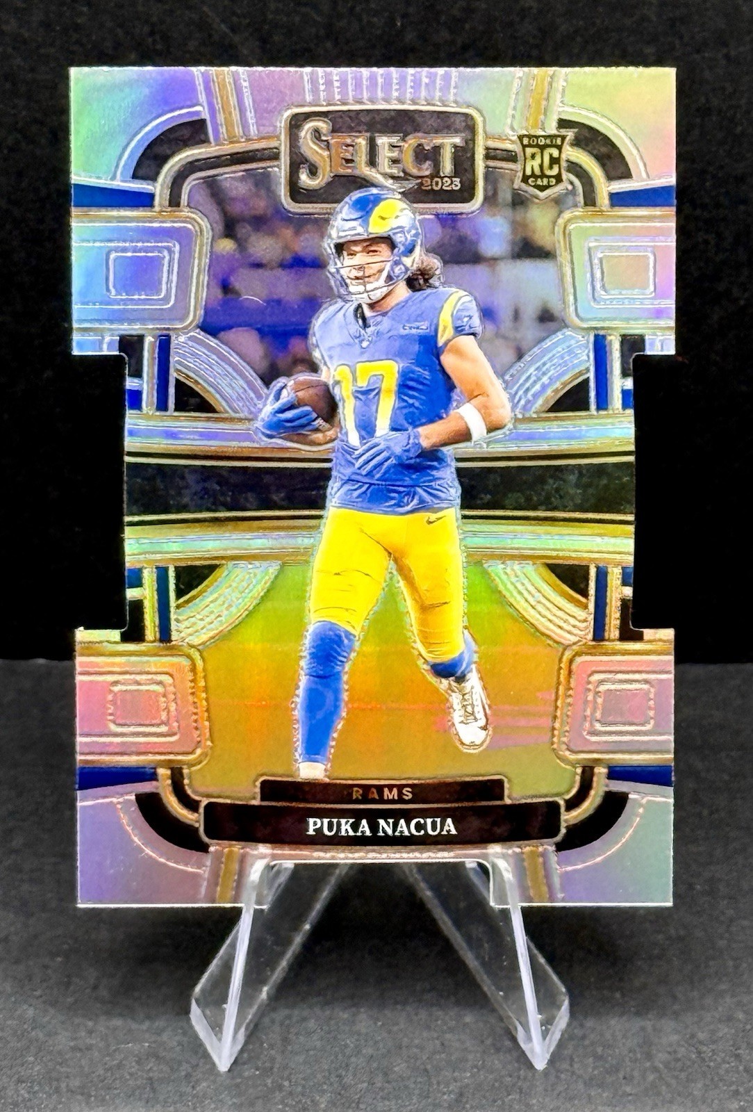 2023 Panini Select PUKA NACUA Silver Prizm Concourse Die-Cut Rookie #56 Rams RC