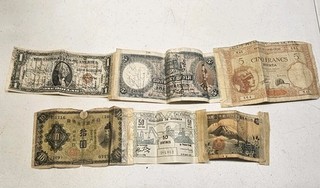 1935 Hawaii $1 Short Snorter & So. Pacific Notes From 1943 1945 Lot of 6