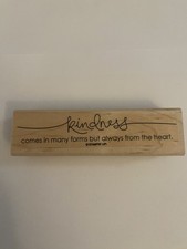 New Stampin Up Kindness Comes In Many Forms Wood Mounted Rubber Stamp RS92