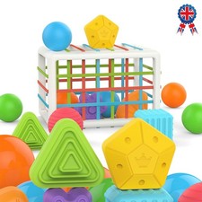 Kids Playset Sensory Montessori Baby Toy Educational Shape Sorter Stacking Block