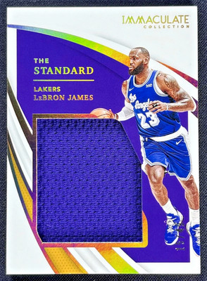 2020-21 Panini Immaculate Collection LeBron James #ST-LBJ The Standard Patch /49