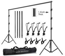 10 x 10Ft Photo Video Studio Heavy Duty Adjustable Muslin Backdrop Stand