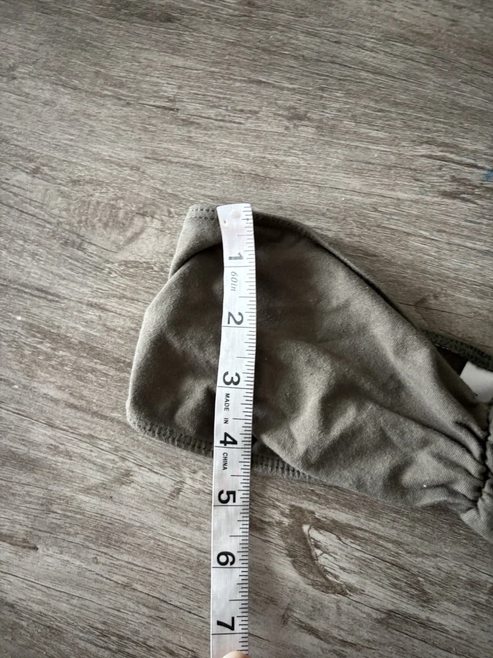 American Apparel Bandeau Sujetador Conjunto de 2 Bralette Azul Verde Algodón Mujeres Pequeño EE. UU. Foto 4 de 4