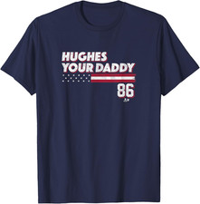 Jack Hughes Your Daddy (Stars & Stripes) Pro Hockey T-Shirt