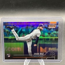2022 Topps Stadium Club Shane Baz RC #15 Rookie Orange Chrome Refractor SP #/99