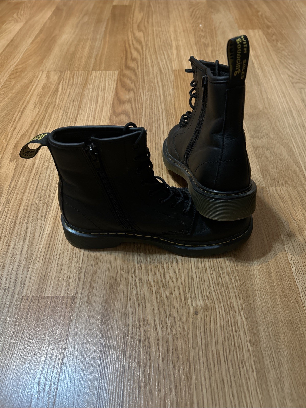 Women’s Dr Martens Air Wair 1460 Combat Boots Black Size 5 Air Cushion Sole