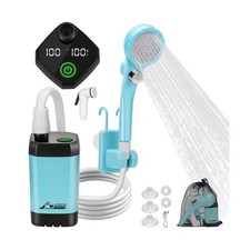 WADEO Portable Shower for Camping, 6000mAh Outdoor Electric Shower Rechargeab...